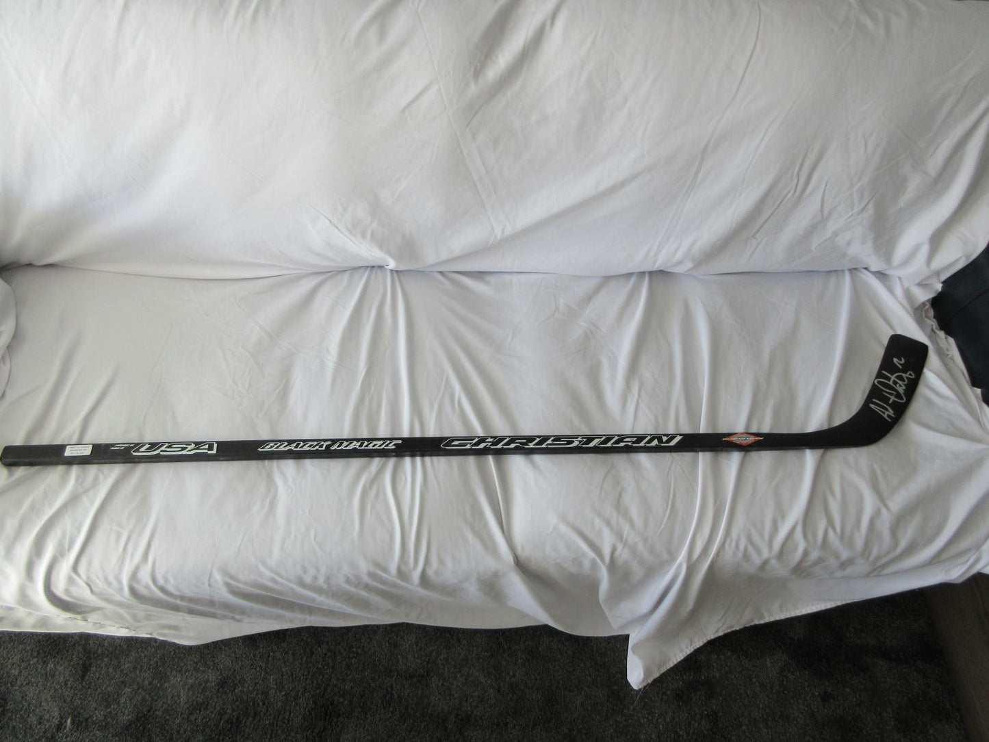 Autographed Adam Oates hockey stick