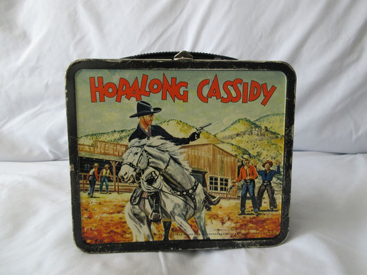 1954 Vintage Hopalong Cassidy metal lunch box