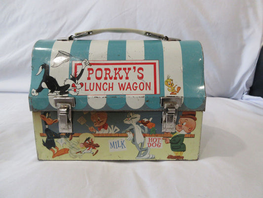 1959 Porky's Lunch Wagon metal lunch box